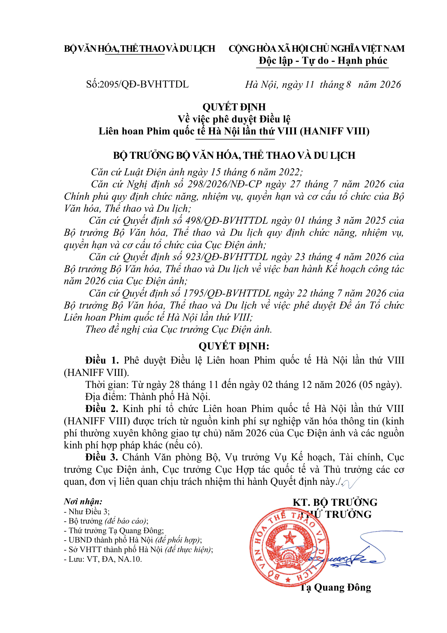 Haniff Viii Quyet Dinh Phe Duyet Dieu Le Trang 1