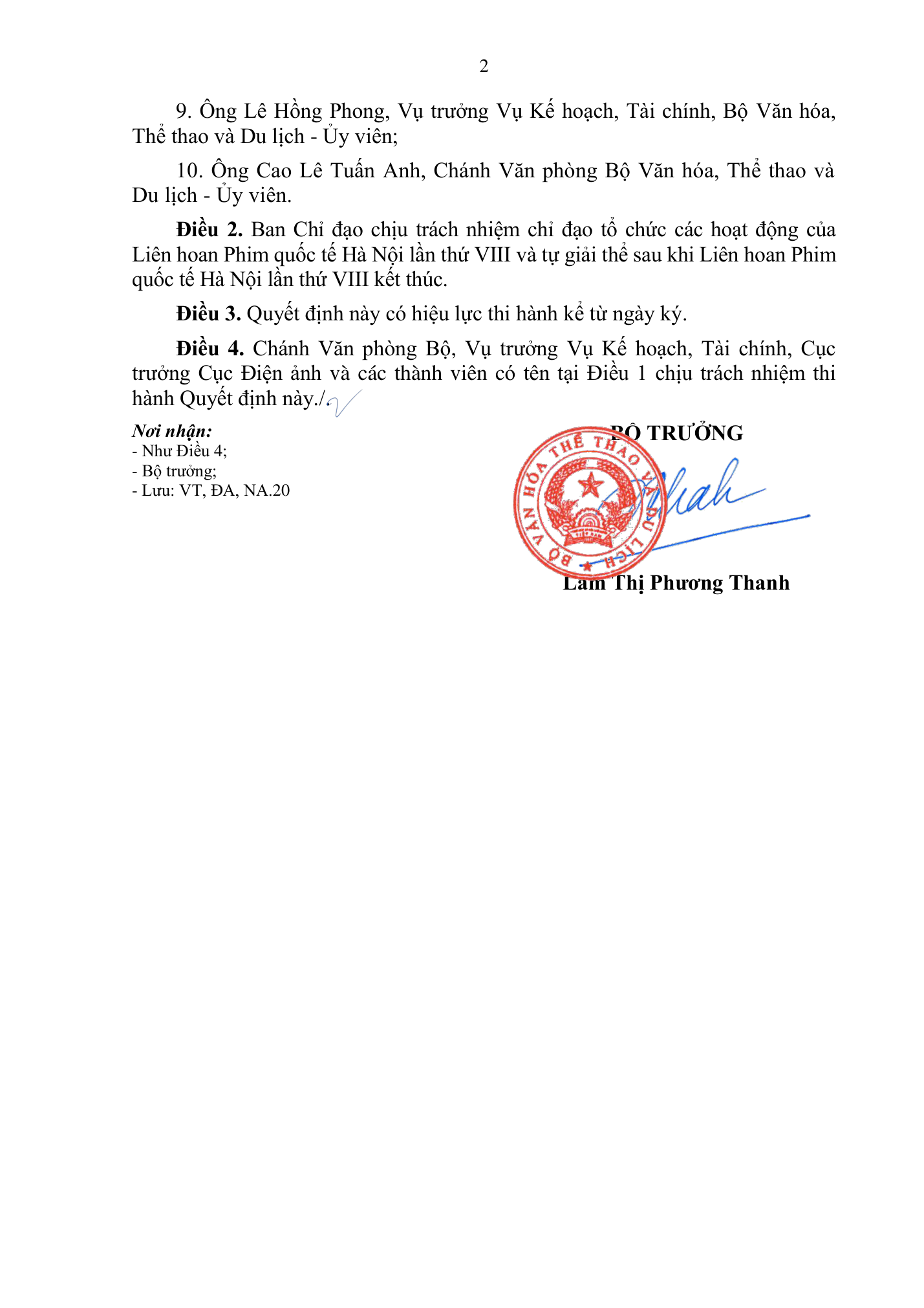 Quyet Dinh Thanh Lap Ban Chi Dao Haniff Viii Trang 2